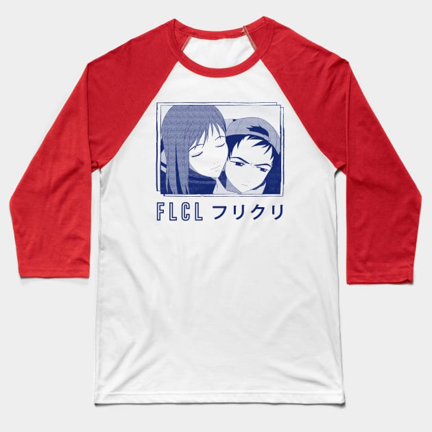 Fooly Cooly (FLCL) -- Vintage Faded Aesthetic Baseball T-Shirt by unknown_pleasures